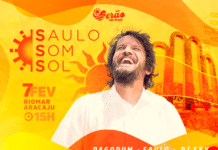 Saulo Fernandes volta a Aracaju com a festa Saulo, Som, Sol SAULO SOM SOL 2026